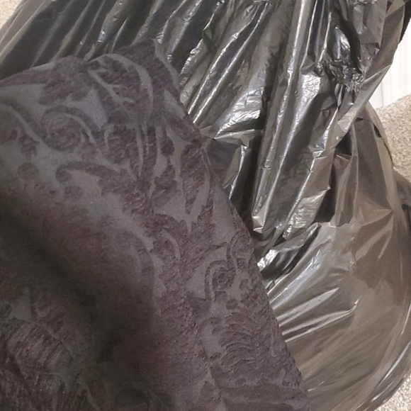 jill stuart nathalie noir pants wide leg silk - Picture 10 of 10